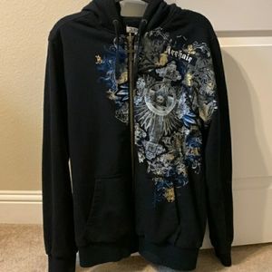 Mens Archaic size M hoodie with skulls and crosses